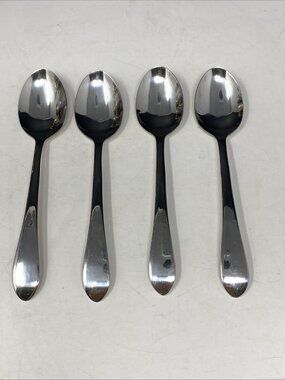 Set Of 4 Cambridge West Satin Stainless Teaspoons 6.5”